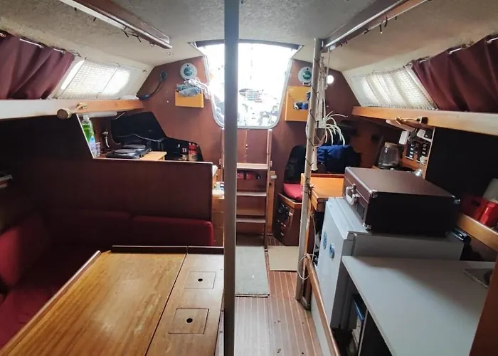 Sailboat Land And Sea, Vegetated La Rochelle (Charente-Maritime)
