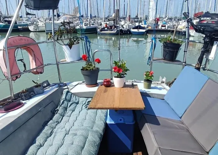 Sailboat Land And Sea, Vegetated La Rochelle (Charente-Maritime)