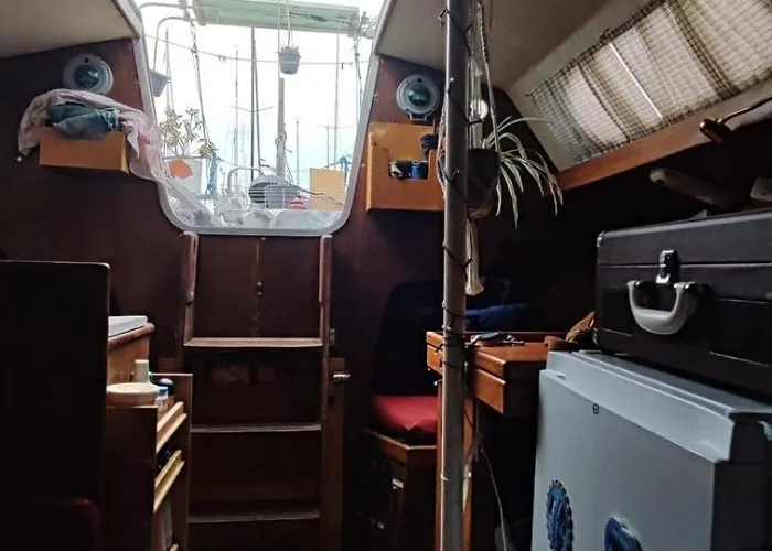 Sailboat Land And Sea, Vegetated La Rochelle (Charente-Maritime)